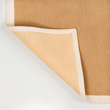 Camden Farmhouse Cottage Border Jute Area Rug